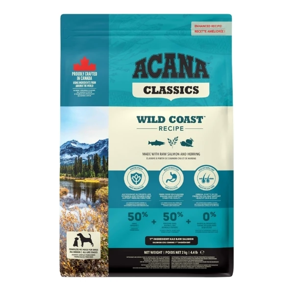 Acana Classics Wild Coast Düşük Tahıllı Balıklı ve Sebzeli Yetişkin Köpek Maması - 2
