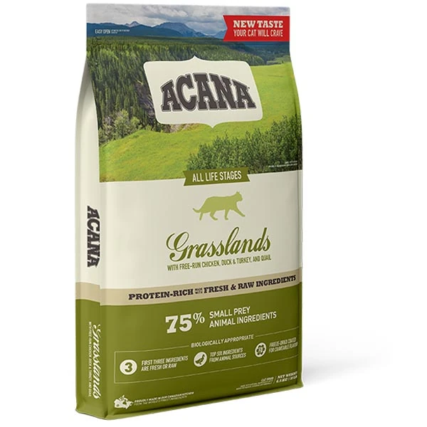 Acana Grasslands Tahılsız Tavuk Ördek ve Sebzeli Yetişkin Kedi Maması - 2