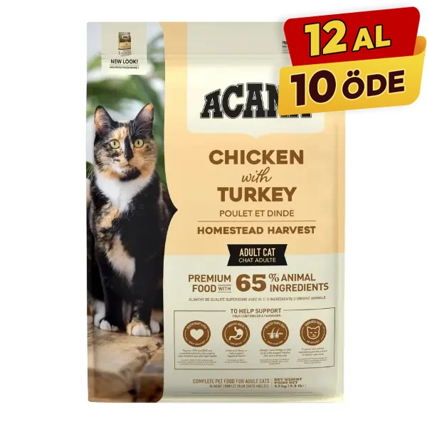 Acana Homestead Harvest Tavuklu ve Hindili Yetişkin Kedi Maması - 3