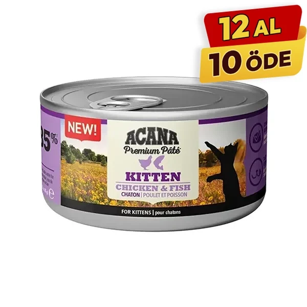Acana Premium Pate Tavuklu ve Balıklı Yavru Konserve Kedi Maması - 2
