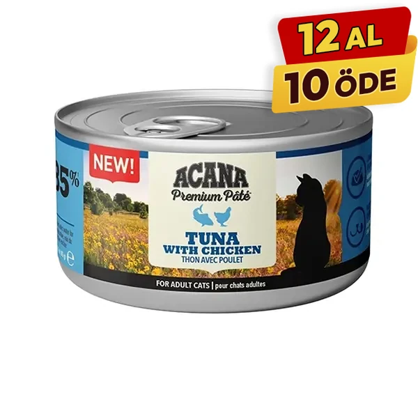 Acana Premium Pate Tavuklu ve Tuna Balıklı Yetişkin Konserve Kedi Maması - 2