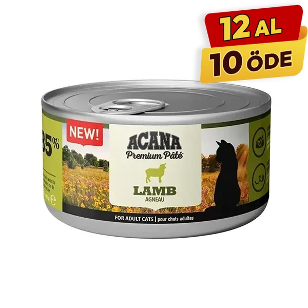 Acana Premium Pate Kuzu Etli Yetişkin Konserve Kedi Maması - 4