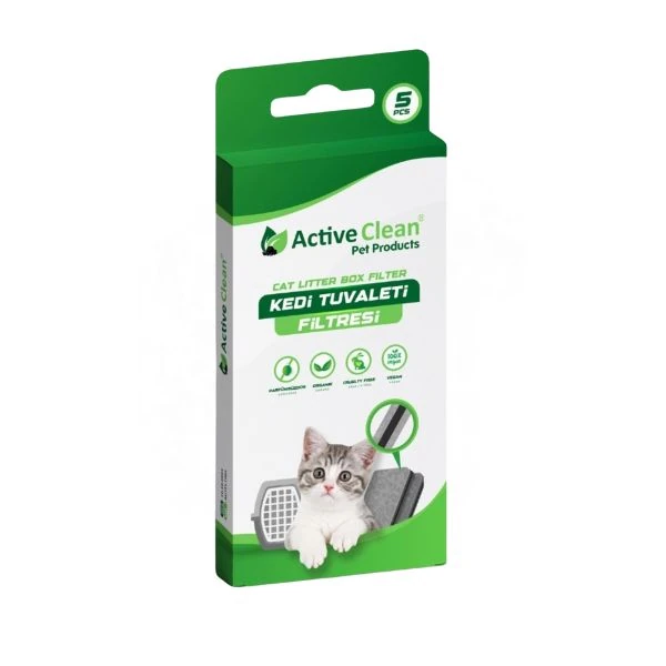[8683860710832] Active Clean Kedi Tuvaleti Filtresi