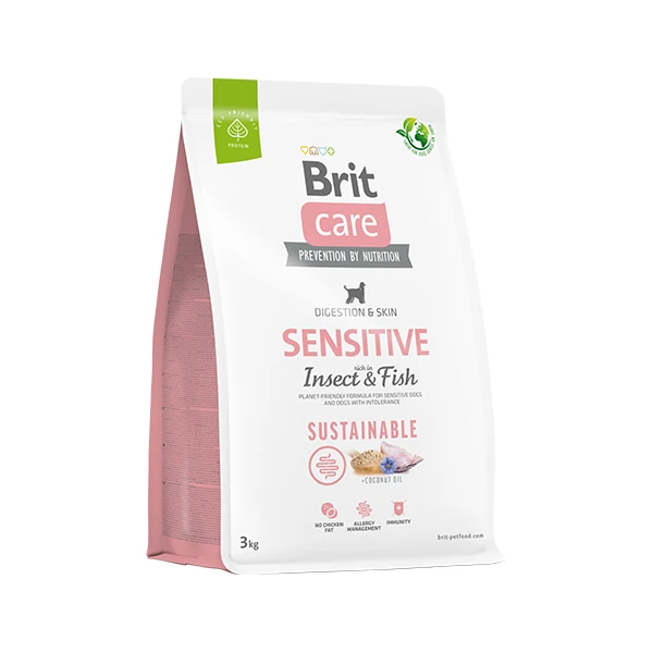 [B72188] Brit Care Sustainable Sensitive Balıklı ve Böcek Proteinli Yetişkin Köpek Maması (3 Kg)