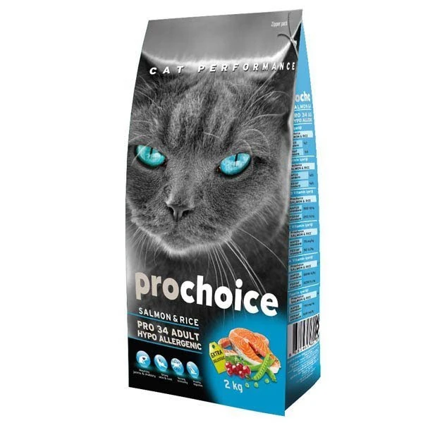 [P4604] Pro Choice Pro 34 Adult Somonlu Yetişkin Kedi Maması (2 Kg)
