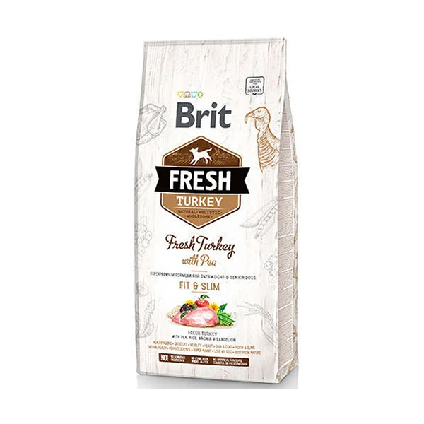 [8595602530809] Brit Fresh Hindili ve Bezelyeli Yetişkin Köpek Maması (2.5 Kg)