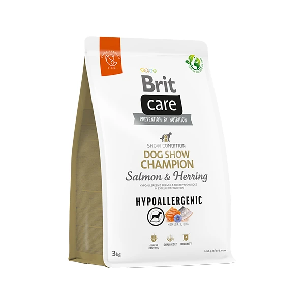 [B72227] Brit Care Hypo-Allergenic Champion Somonlu ve Ringa Balıklı Yetişkin Köpek Maması (3 Kg)