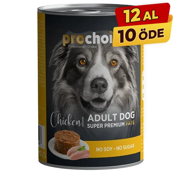 [P3011] Pro Choice Adult Tavuklu Yetişkin Köpek Konservesi (1 Adet)