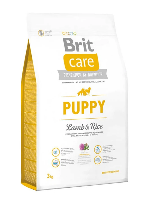 [8595602509805] Brit Care Puppy Kuzu Etli Yavru Köpek Maması (3 Kg)