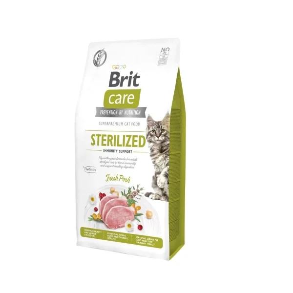 [B72545] Brit Care Sterilized Immunity Support Tahılsız Domuz Etli Kısırlaştırılmış Yetişkin Kedi Maması (2 Kg)