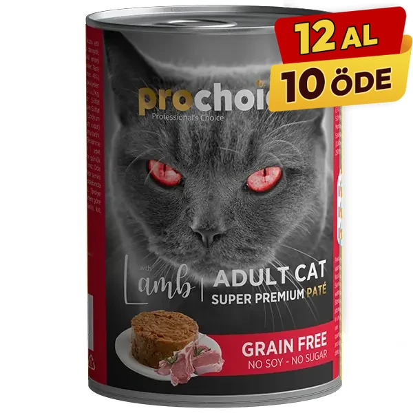 [P3004] Pro Choice Adult Kuzulu Yetişkin Konserve Kedi Maması (400 Gr, 1 Adet)