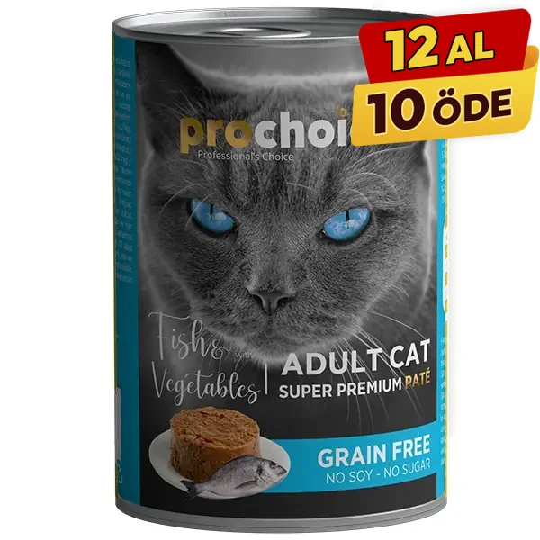 [P3005] Pro Choice Adult Balık ve Sebzeli Yetişkin Konserve Kedi Maması (1 Adet)