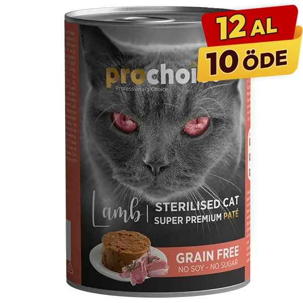 [P3007] Pro Choice Sterilised Kuzulu Kısırlaştırılmış Konserve Kedi Maması (1 Adet)