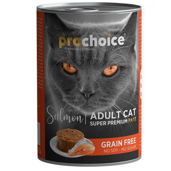 [P3003] Pro Choice Adult Somonlu Yetişkin Konserve Kedi Maması (400 Gr, 1 Adet)