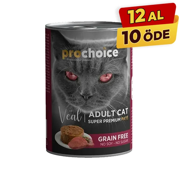Pro Choice Adult Dana Etli Ezme Yetişkin Konserve Kedi Maması