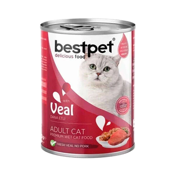 [P0040] Bestpet Gravy Dana Etli Yetişkin Konserve Kedi Maması (1 Adet)