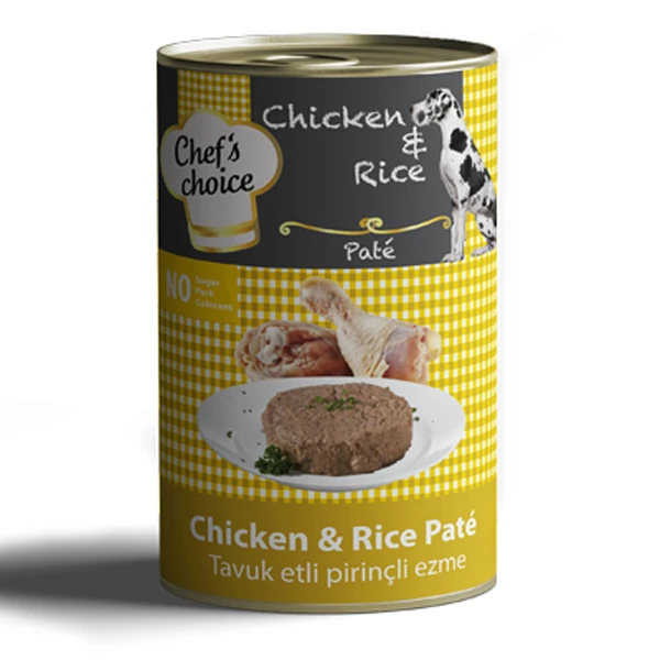 [8681465602675] Chefs Choice Kıyılmış Tavuklu Yetişkin Köpek Konservesi (1 Adet)
