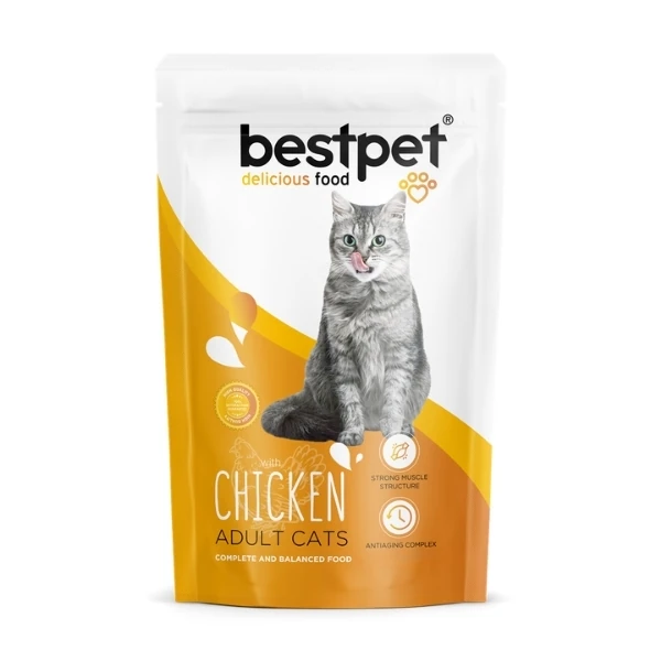[P5517] Bestpet Tavuklu Pirinçli Yetişkin Kedi Maması (400 Gr)