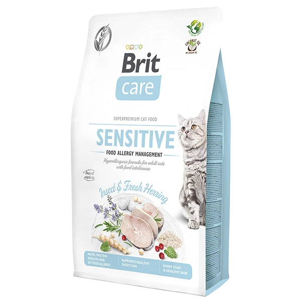 [B71963] Brit Care Hipoalerjenik Sensitive Ringa Balıklı & Böcekli Tahılsız Yetişkin Kedi Maması (2 Kg)