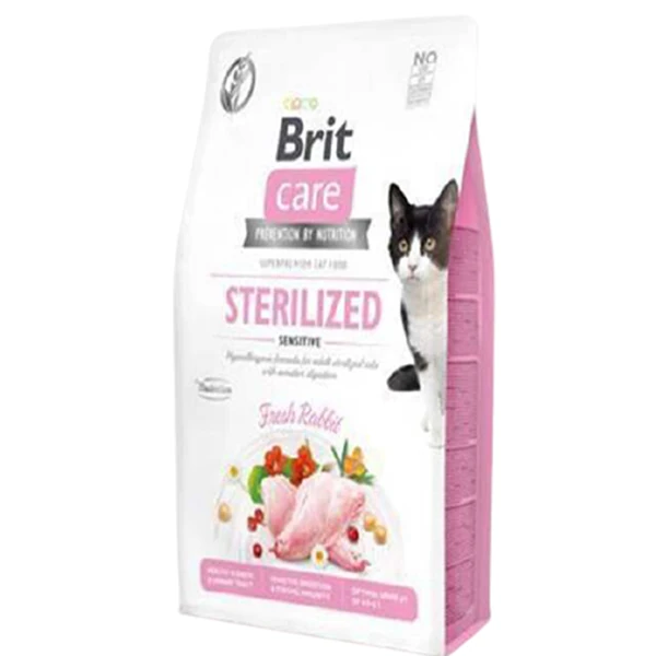 [B71290] Brit Care Hipoalerjenik Sterilized Sensitive Tavşanlı Tahılsız Kısırlaştırımış Kedi Maması (2 Kg)