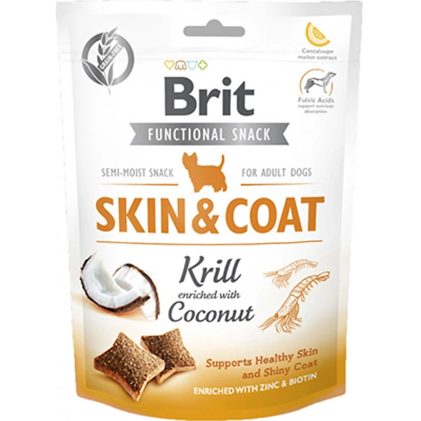 [B11420] Brit Care Snack Skin Coat Deri ve Tüy Bakımı İçin Köpek Ödül Maması (1 Adet)