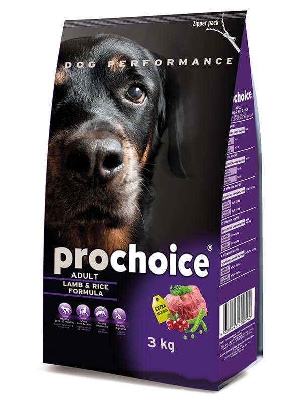 [P4085] Pro Choice Adult Lamb Kuzu Etli Yetişkin Köpek Maması (3 Kg)