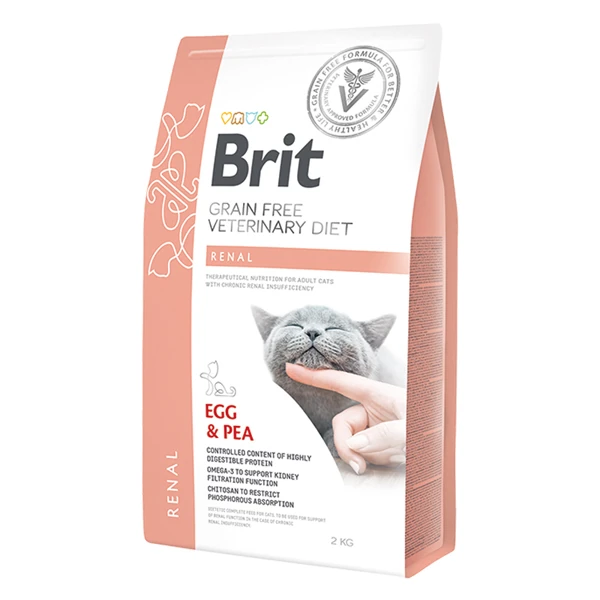 [B70957] Brit Veterinary Diet Yumurtalı Tahılsız Renal Böbrek Hastası Kedi Maması