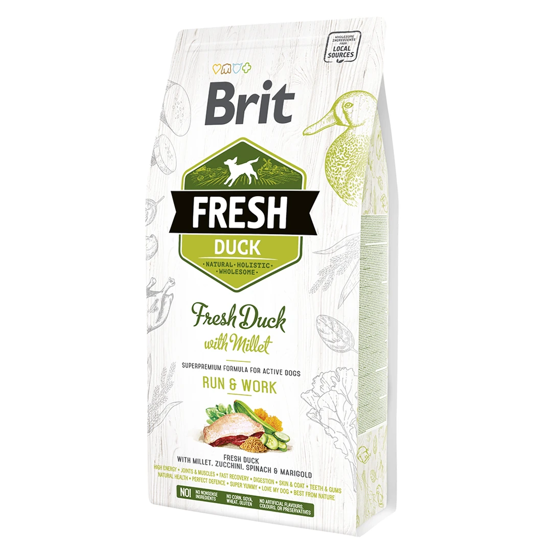 [8595602530823] Brit Fresh Ördek Etli ve Darılı Yetişkin Köpek Maması (2.5 Kg)