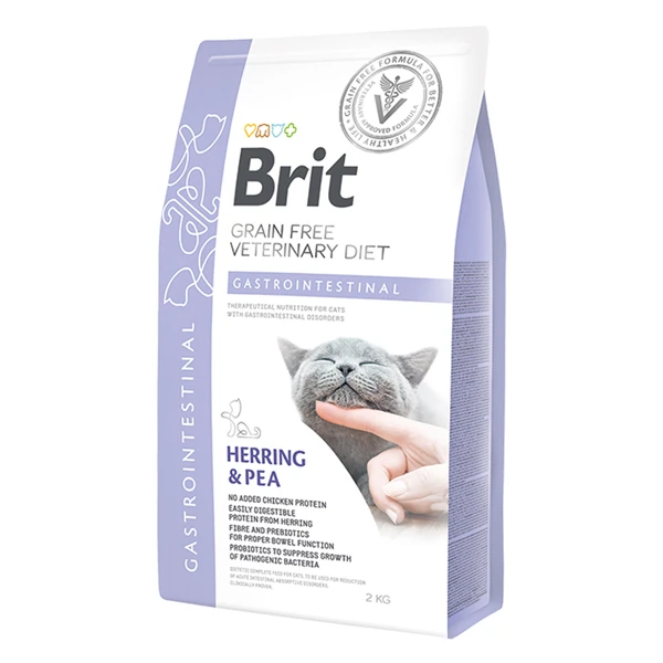 [B70965] Brit Veterinary Diet Gastrointestinal Ringa Balıklı Sindirim Sistemi Destekleyici Tahılsız Kedi Maması (5 Kg)