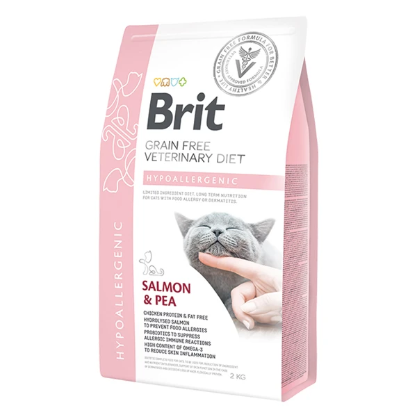 [B70962] Brit Veterinary Diet Hypo-Allergenic Tahılsız Cilt Sağlığı Destekleyici Somonlu Kedi Maması (5 Kg)