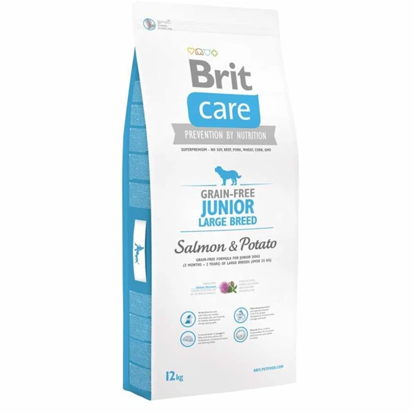 [8595602510092] Brit Care Tahılsız Somonlu Büyük Irk Yavru Köpek Maması (12 Kg)