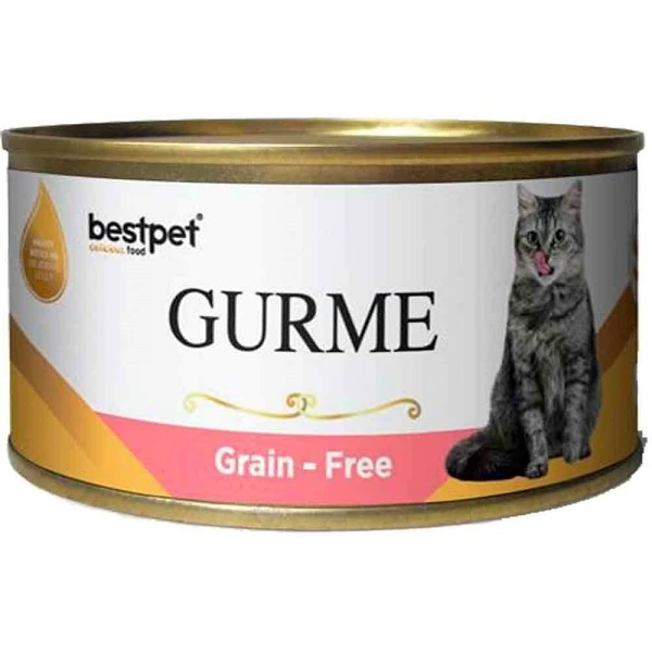 [P0056] Bestpet Gurme Jöleli Somonlu Kısırlaştırılmış Konserve Kedi Maması (1 Adet)