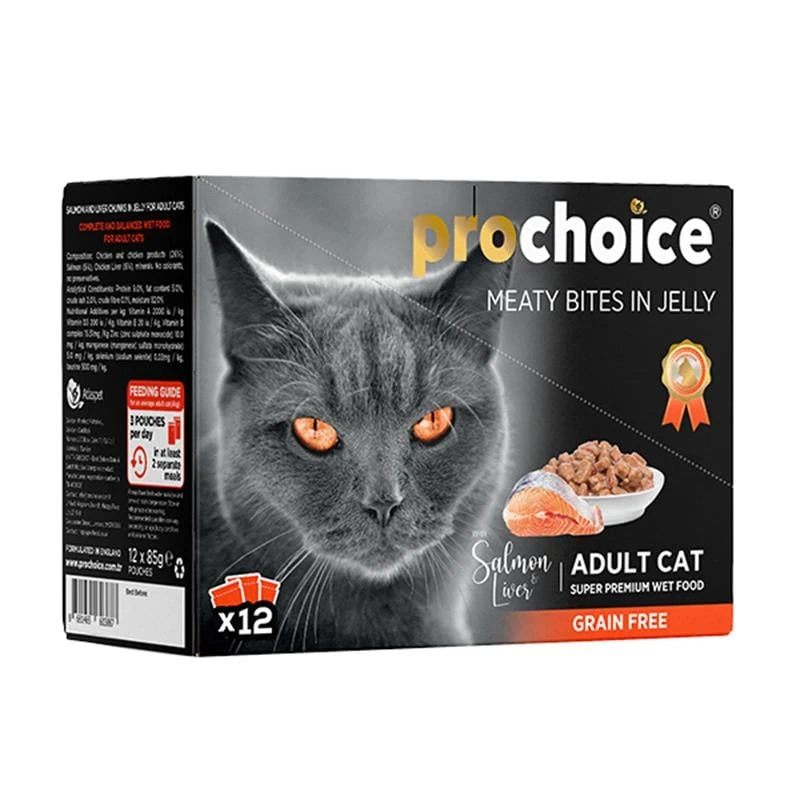 [P3033] Pro Choice Somon ve Cigerli Family Pack Konserve Kedi Maması (1 Adet)