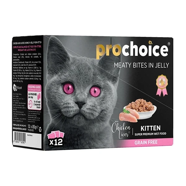 [P3032] Pro Choice Tavuk ve Cigerli Family Pack Yavru Konserve Kedi Maması (1 Adet)