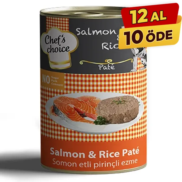 [C01052] Chefs Choice Kıyılmış Somonlu Yetişkin Köpek Konservesi (1 Adet)