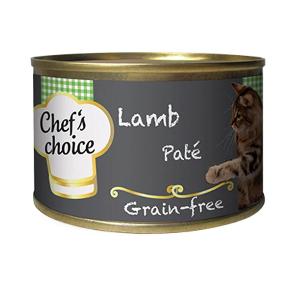 [8681465602712] Chefs Choice Kıyılmış Kuzu Etli Konserve Kedi Maması (1 Adet)
