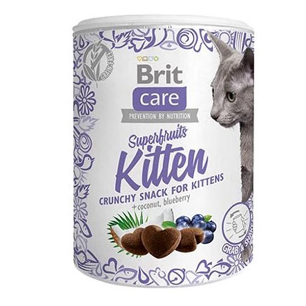 [B11268] Brit Care Süper Fruits Hindistan Cevizli ve Yaban Mersinli Yavru Kedi Ödül Maması (1 Adet)