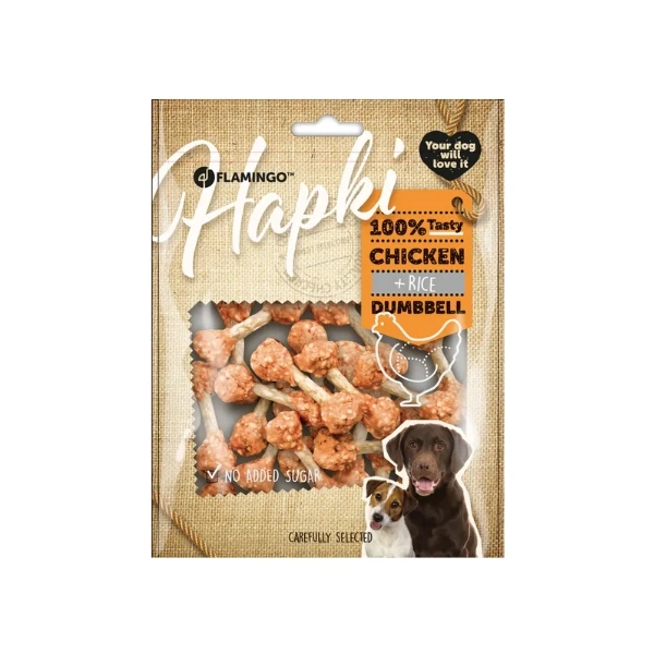 [241-512361] Flamingo Hapki Dumbell Tavuklu ve Pirinçli Köpek Ödül Maması (1 Adet)