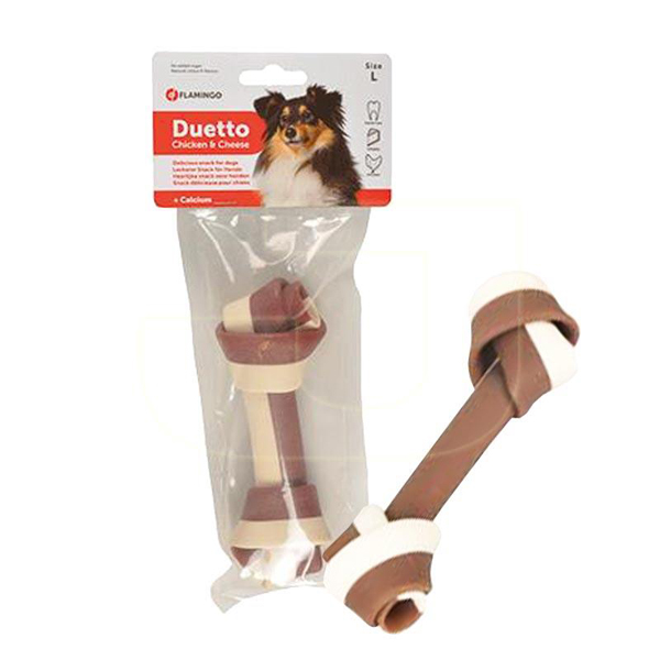 [241-1030666] Duetto Bones Tavuk Etli ve Peynirli Köpek Kemik Ödülü