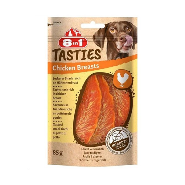 [406-661622] 8in1 Tasties Chicken Breasts Tavuk Göğsü Köpek Ödül Maması (1 Adet)