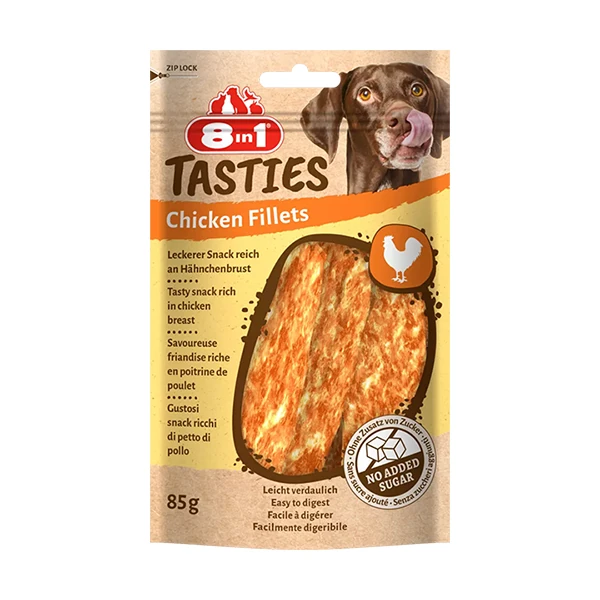 [406-661623] 8in1 Tasties Chicken Fillets Tavuk Fileto Köpek Ödül Maması (1 Adet)
