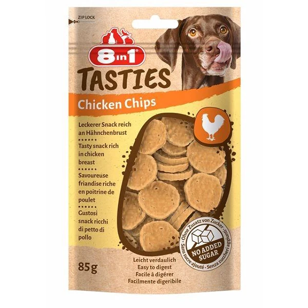 [406-661624] 8in1 Tasties Chicken Chips Tavuklu Cips Köpek Ödül Maması (1 Adet)