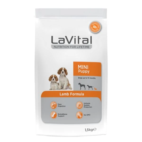 [801-103898] Lavital Mini Puppy Kuzu Etli Küçük Irk Yavru Köpek Maması (1.5 Kg)