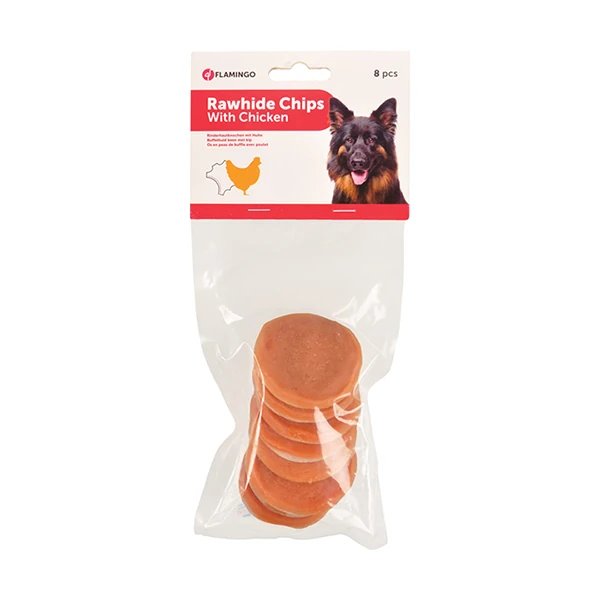 [241-516891] Flamingo Rawhide Chips Tavuklu Köpek Ödülü (1 Adet)
