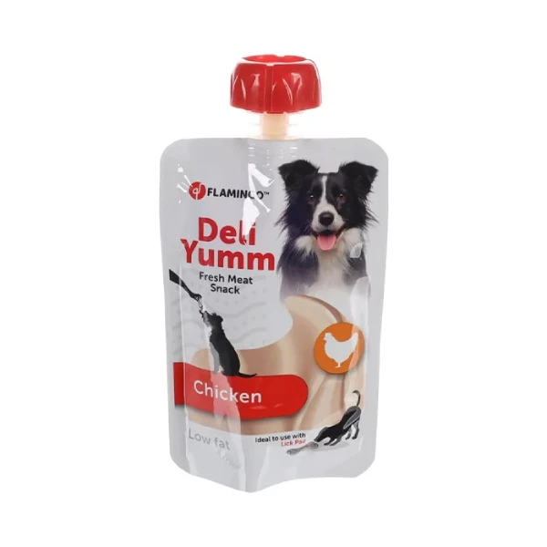 [241-520654] Flamingo Deli Yumm Taze Tavuk Etli Sıvı Köpek Ödül Maması (1 Adet)