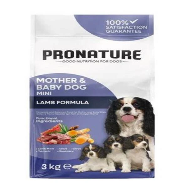 [286-610002] Pronature Mother & Baby Dog Kuzu Etli Anne ve Yavru Köpek Maması (3 Kg)