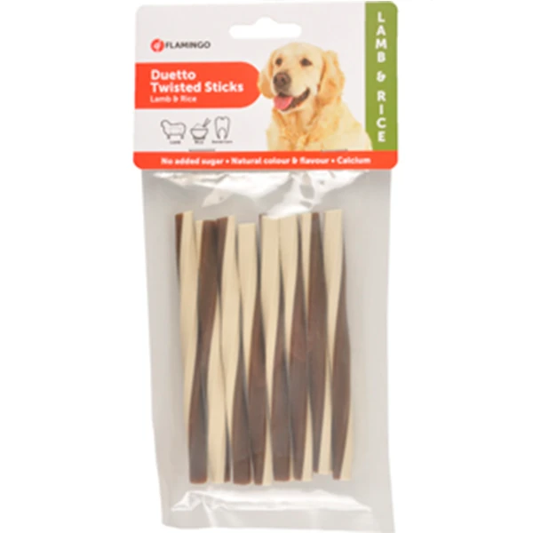 [241-516741] Flamingo Duetto Twist Kuzulu Köpek Ödül Çubuğu (1 Adet)
