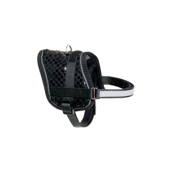 [240-060000] Flamingo Eeny Mini Köpek Göğüs Tasması (Siyah, 26-35 Cm)