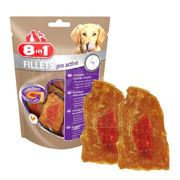8 In 1 Fillets Pro Active Eklem Sağlığı İçin Köpek Ödül Maması 80 Gr