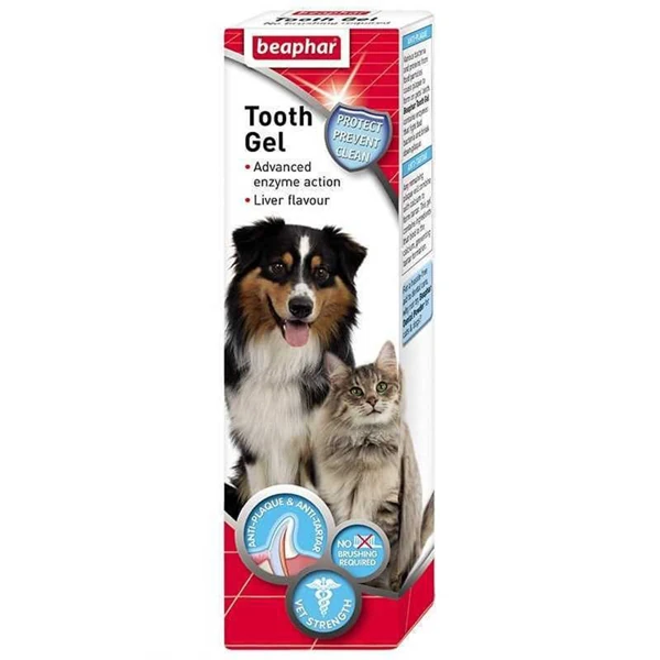 [210-017323] Beaphar Tooth Jel Kedi ve Köpekler İçin Enzim Etkili Diş Jeli
